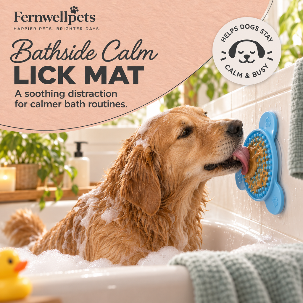 Fernwellpets Bathside Calm Lick Mat for calmer bath routines