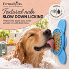 Fernwellpets Bathside Calm Lick Mat textured nubs for slower licking