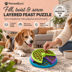 Fernwellpets Layered Feast Puzzle Feeder everyday enrichment