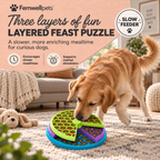 Fernwellpets Layered Feast Puzzle Feeder three layers of fun