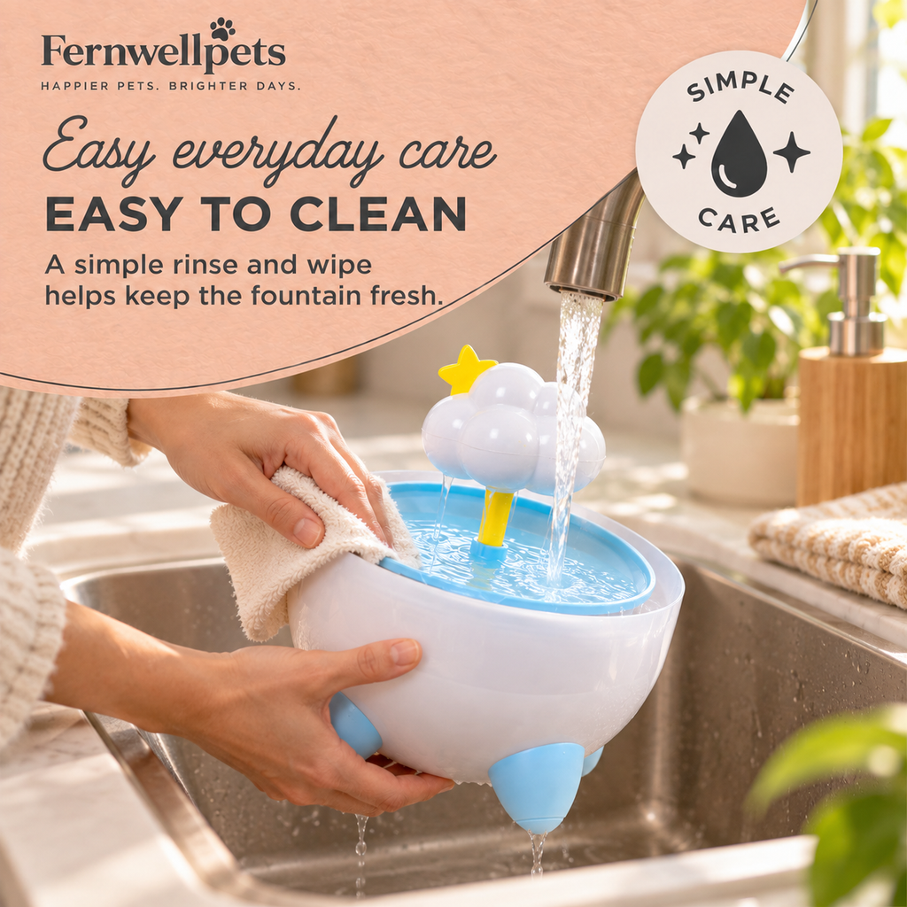 Fernwellpets Rainflow Fountain easy to clean
