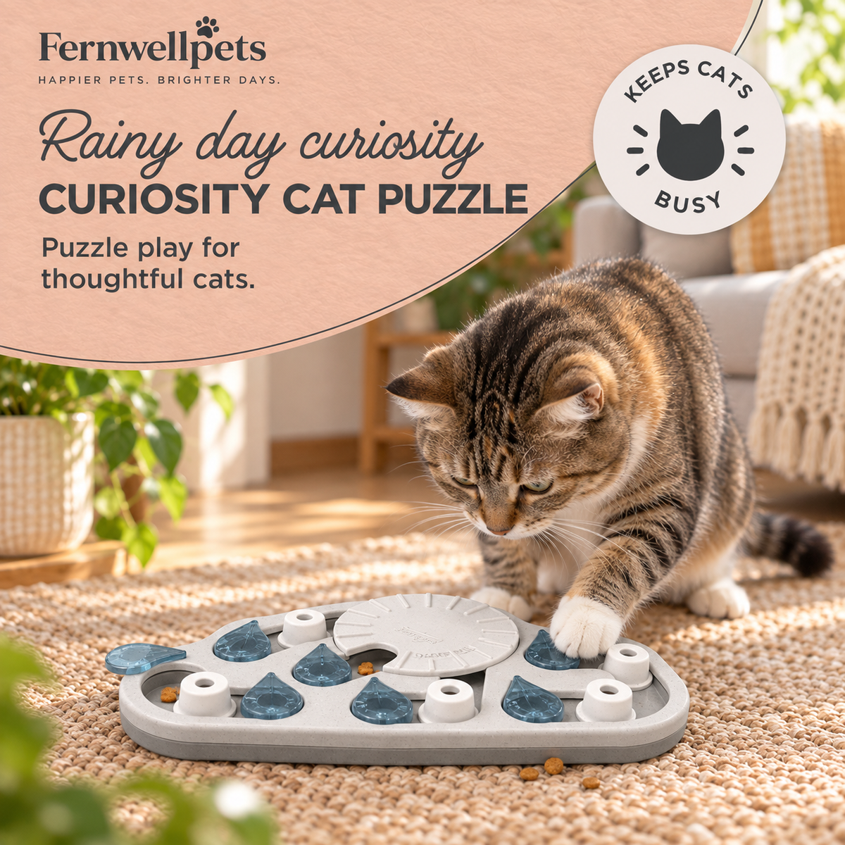 Curiosity Cat Puzzle Raintrail Advanced image