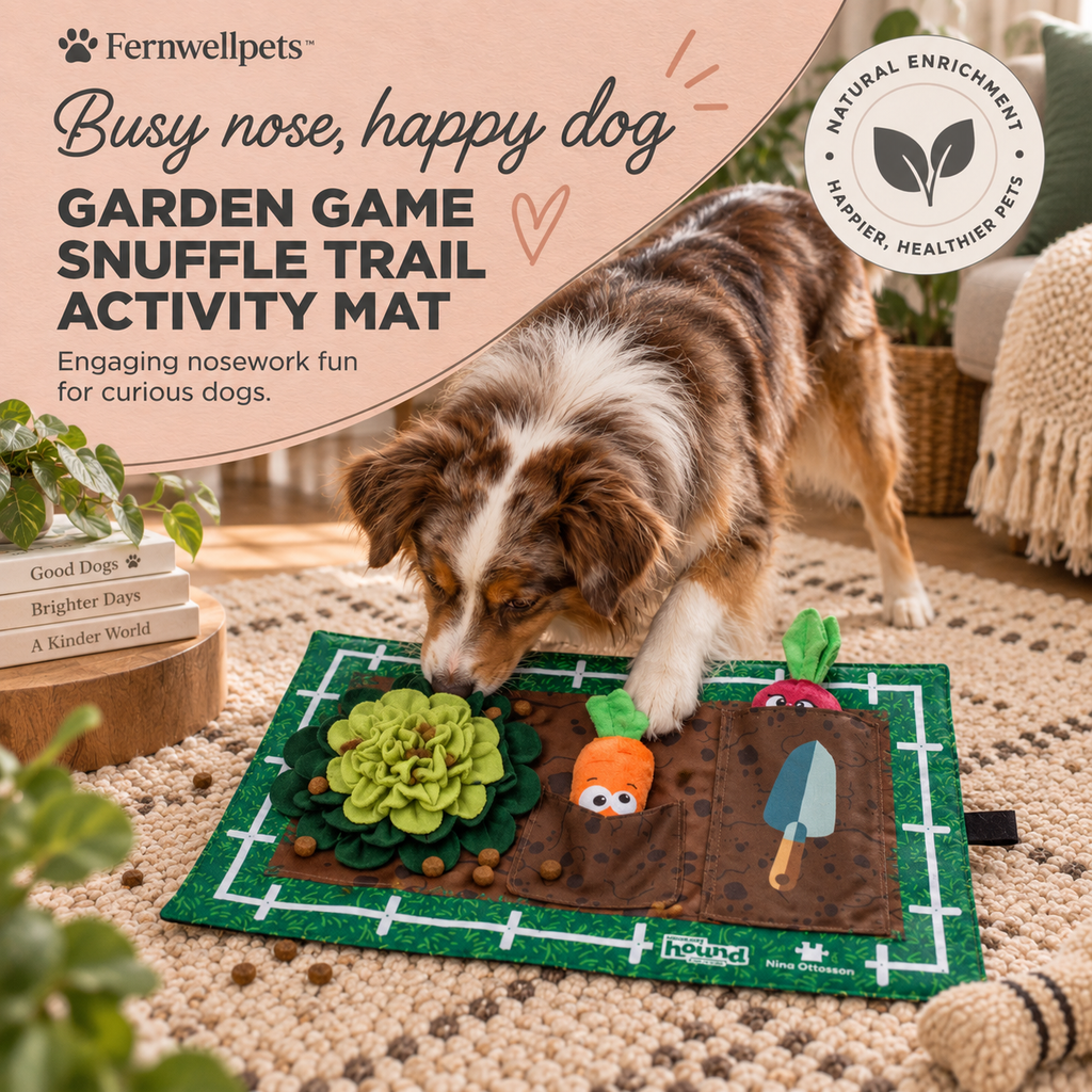 Fernwellpets Snuffle Trail Activity Mat Garden variant - busy nose, happy dog