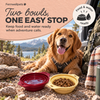 Fernwellpets Trailside Collapsible Travel Bowls for food and water