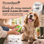 Fernwellpets Wash & Soothe Grooming Brush for quick clean-up