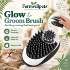 Fernwellpets Wash & Soothe Grooming Brush product view