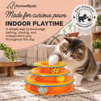 Fernwellpets Whirl & Chase Track Tower indoor playtime