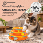 Fernwellpets Whirl & Chase Track Tower three tiers of play