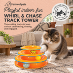 Fernwellpets Whirl & Chase Track Tower playful indoor fun