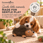 Hedgehug Snuggle Squeaker for gentle play