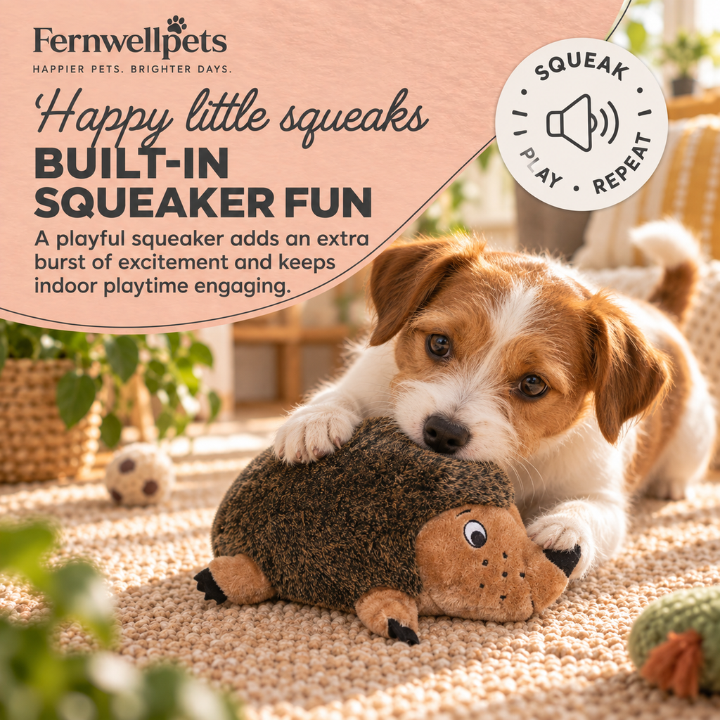 Hedgehug Snuggle Squeaker with built-in squeaker
