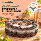 MistyNest Reversible Plush Bed reversible plush cushion