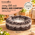 MistyNest Reversible Plush Bed Small 50.8 cm