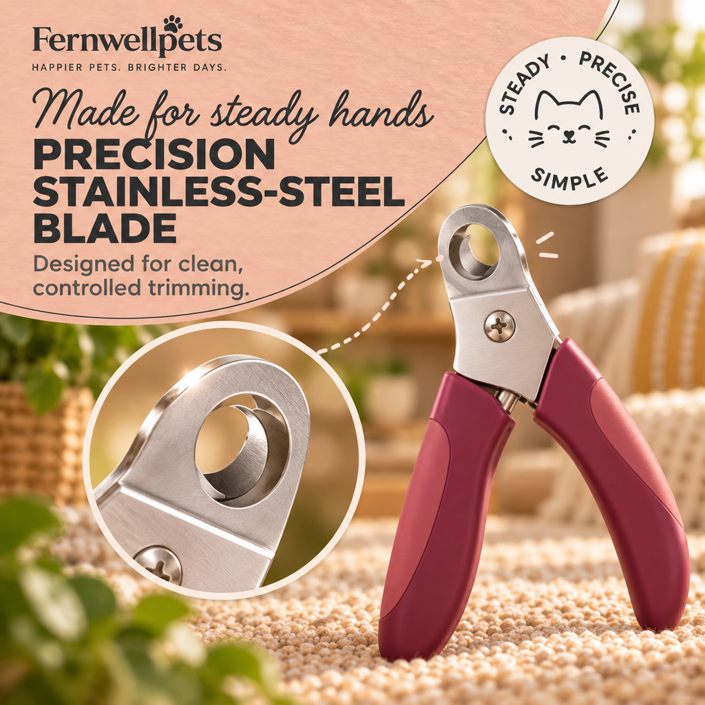 PawPrecision Guillotine Nail Clipper stainless-steel precision blade