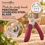 PawPrecision Guillotine Nail Clipper stainless-steel precision blade