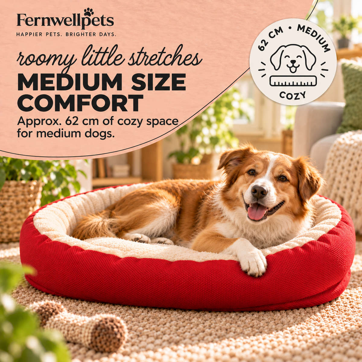 RubyRest Joint Support Bed medium size guide image
