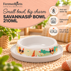 SavannaSip Bowl – 210ml feature image showing anti-ant lip and dishwasher-safe design