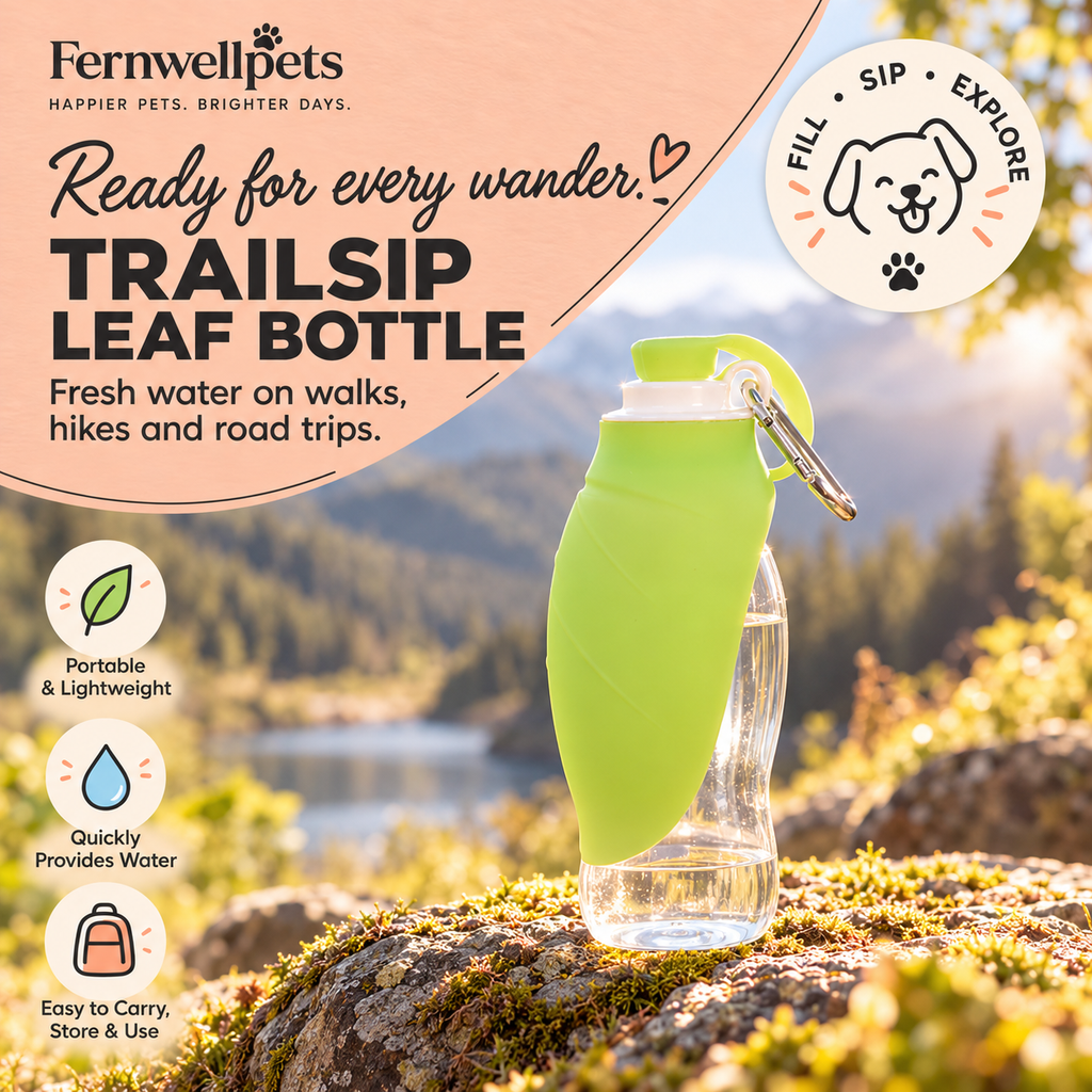 TrailSip Leaf Bottle – 500ml product lifestyle image for walks and road trips